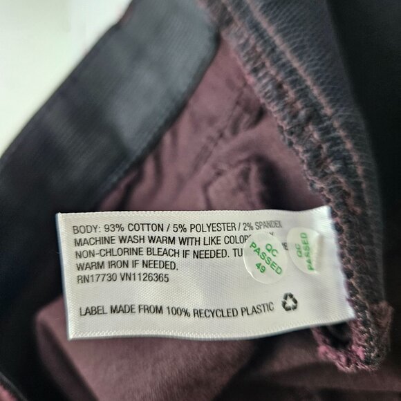 Isabel Maternity Burgundy Skinny Corduroy Pants - Picture 9 of 9